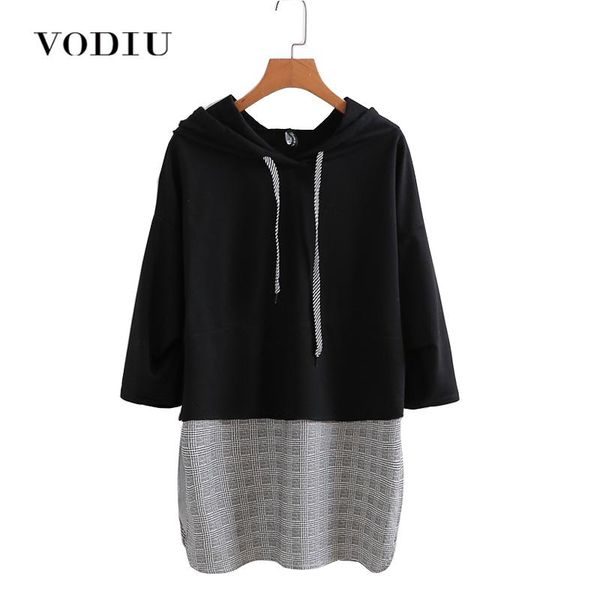 women's hoodies & sweatshirts women sweatshirt with a hood pullovers blouse patchwork black plaid casual long sleeve oversized female
women's hoodies & sweatshirts women sweatshirt with a hood pullovers blouse patchwork black plaid casual long sleeve oversized female