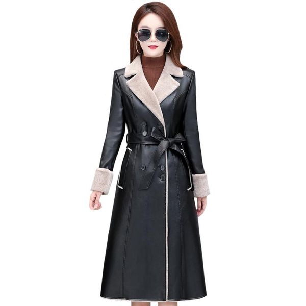 women's leather & faux fashion women windbreaker with fur lining winter thick warm long trench coats female plus size black jacket 5xl
women's leather & faux fashion women windbreaker with fur lining winter thick warm long trench coats female plus size black jacket 5xl