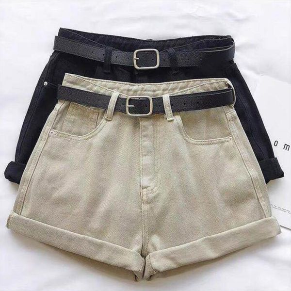 summer denim solid 2xl women shorts high waisted crimping casual all match womens street wear buttons washed chic simple, White;black
summer denim solid 2xl women shorts high waisted crimping casual all match womens street wear buttons washed chic simple, White;black
