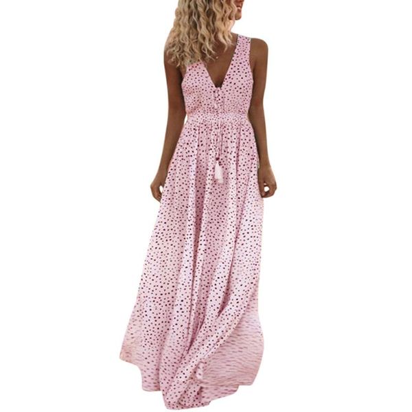 elegant vestidos for women summer sweet dress sleeveless a-line dot print tassels deep v neck long beach maxi dresses women's swimwear, White;black
elegant vestidos for women summer sweet dress sleeveless a-line dot print tassels deep v neck long beach maxi dresses women's swimwear, White;black