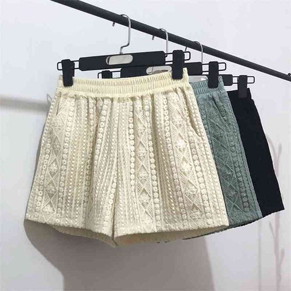 women's shorts summer elastic high waist lace fashion elegant mesh wide leg baggy loose s-2xl beige black green clothes aumr, White;black
women's shorts summer elastic high waist lace fashion elegant mesh wide leg baggy loose s-2xl beige black green clothes aumr, White;black