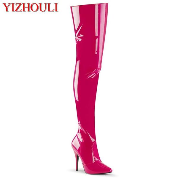 boots 12cm heels, pointy pole-dancing shoes for the catwalk, and over-the-knee women's fashion parties, Black
boots 12cm heels, pointy pole-dancing shoes for the catwalk, and over-the-knee women's fashion parties, Black