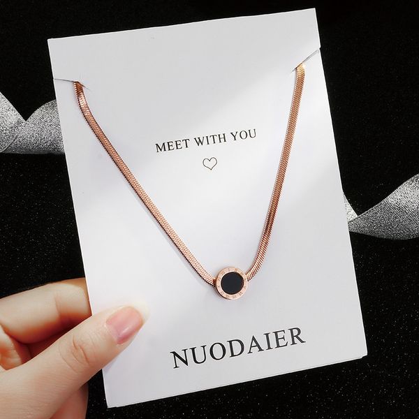 70% off luxury jewelry light luxury rose gold roman digital titanium steel necklace women's fashion net red simple temperament clavicle, Silver
70% off luxury jewelry light luxury rose gold roman digital titanium steel necklace women's fashion net red simple temperament clavicle, Silver