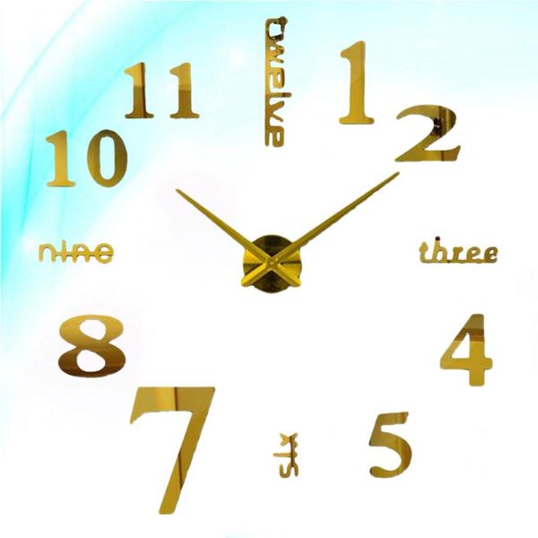 wall clocks creative numbers clock acrylic mirror surface 3d three-dimensional dyi modern brief (gold
wall clocks creative numbers clock acrylic mirror surface 3d three-dimensional dyi modern brief (gold