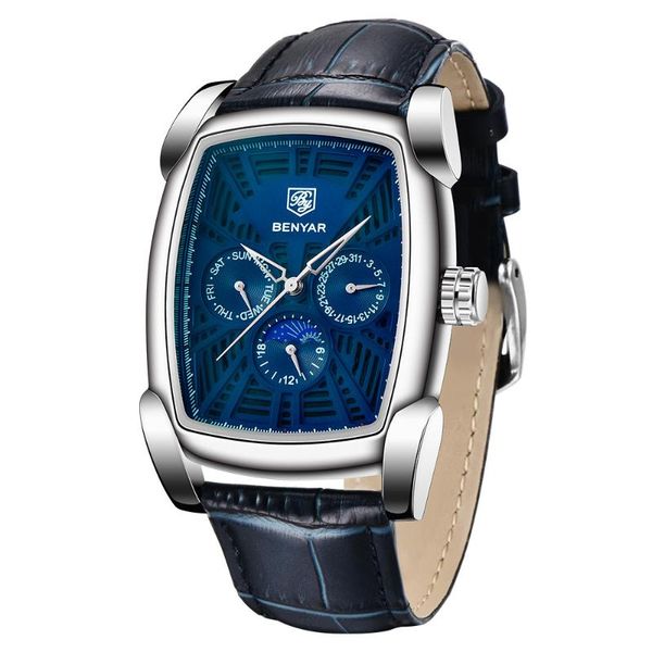 wristwatches benyar by-5153 marke sport armbanduhr wasserdicht männer uhr military armee luxus echtes leder männlich, Slivery;brown
wristwatches benyar by-5153 marke sport armbanduhr wasserdicht männer uhr military armee luxus echtes leder männlich, Slivery;brown