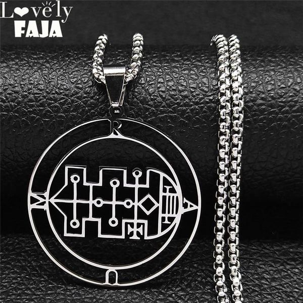pendant necklaces sigeal sigil de lucifer stainless steel satan necklace women raum lazer key baphomet stamp jewelry collares mujer n1199s03, Silver
pendant necklaces sigeal sigil de lucifer stainless steel satan necklace women raum lazer key baphomet stamp jewelry collares mujer n1199s03, Silver