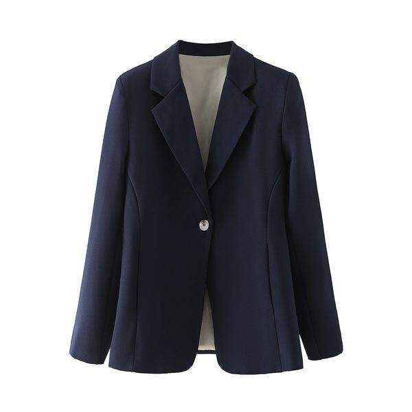 women blazer single-button long sleeves shoulder pads fashion casual chic lady woman suit 210420, White;black
women blazer single-button long sleeves shoulder pads fashion casual chic lady woman suit 210420, White;black