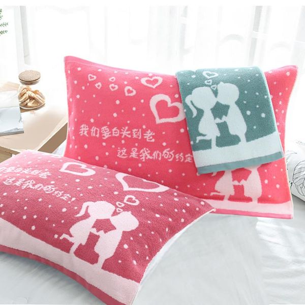 towel pure cotton wedding pillow household couple men and women soft thickened single 52 * 75
towel pure cotton wedding pillow household couple men and women soft thickened single 52 * 75