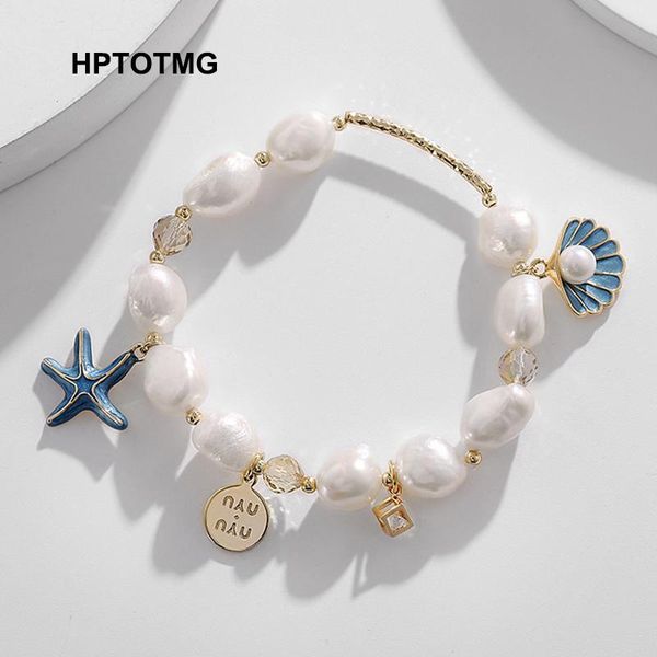 link, chain gold imitation pearls shell starfish wrist bracelets 2021 trend bohemian jewelry bracelet for women girls party gift, Black
link, chain gold imitation pearls shell starfish wrist bracelets 2021 trend bohemian jewelry bracelet for women girls party gift, Black