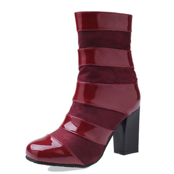 boots splicing thick with plus-size fashion female high comfortable leisure commute short for women's shoes to winter, Black
boots splicing thick with plus-size fashion female high comfortable leisure commute short for women's shoes to winter, Black