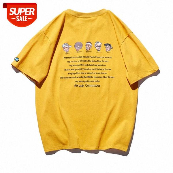 summer men's t-shirt japanese original street flow back small head print casual short sleeves #te9y, White;black
summer men's t-shirt japanese original street flow back small head print casual short sleeves #te9y, White;black