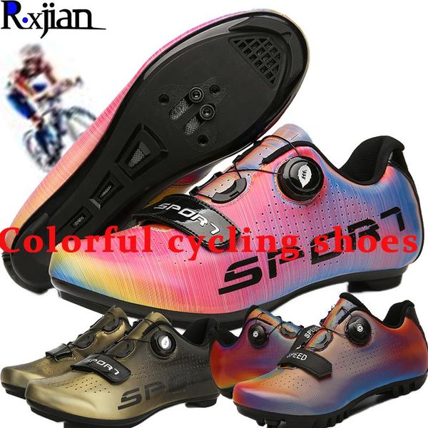 cycling footwear r.xjian colorful spin buckle mountain road lock-self-locking bicycle shoes outdoor sports events practicing 3, Black
cycling footwear r.xjian colorful spin buckle mountain road lock-self-locking bicycle shoes outdoor sports events practicing 3, Black