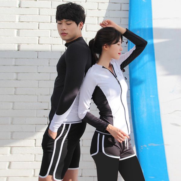 2021 korean sunscreen couple diving men' and women' jellyfish snorkeling long sleeved trousers split swimsuit, Red;black 
2021 korean sunscreen couple diving men' and women' jellyfish snorkeling long sleeved trousers split swimsuit, Red;black