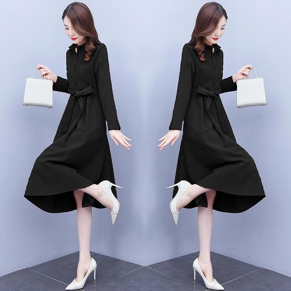 casual dresses coigarsam women dress autumn 2022 office lady long sleeve solid single breasted high waist belt pink black, Black;gray
casual dresses coigarsam women dress autumn 2022 office lady long sleeve solid single breasted high waist belt pink black, Black;gray