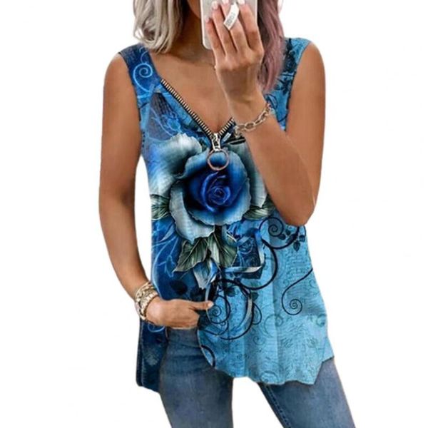 women's tanks & camis women casual vest rose print zipper summer loose sleeveless v neck for dating fashion ladies clothing, White
women's tanks & camis women casual vest rose print zipper summer loose sleeveless v neck for dating fashion ladies clothing, White