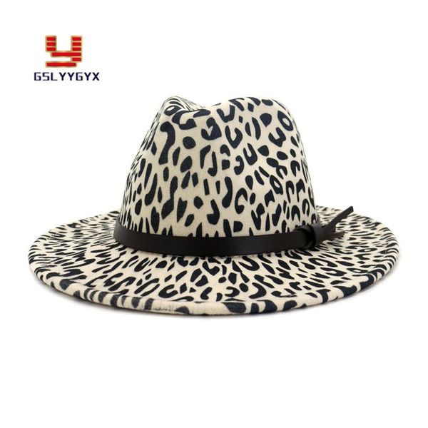 fashion spring fall winter leopard print wool felt fedora hat jazz panama women men elegnat party holiday wide brim hats, Blue;gray
fashion spring fall winter leopard print wool felt fedora hat jazz panama women men elegnat party holiday wide brim hats, Blue;gray