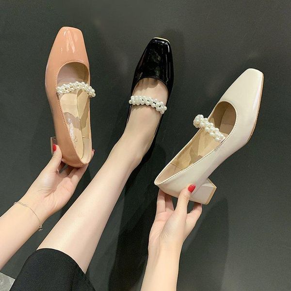 dress shoes gold heels crossdressers mary jane slip on shallow mouth pumps 2021 square toe chunky sandals clogs for wome, Black 
dress shoes gold heels crossdressers mary jane slip on shallow mouth pumps 2021 square toe chunky sandals clogs for wome, Black