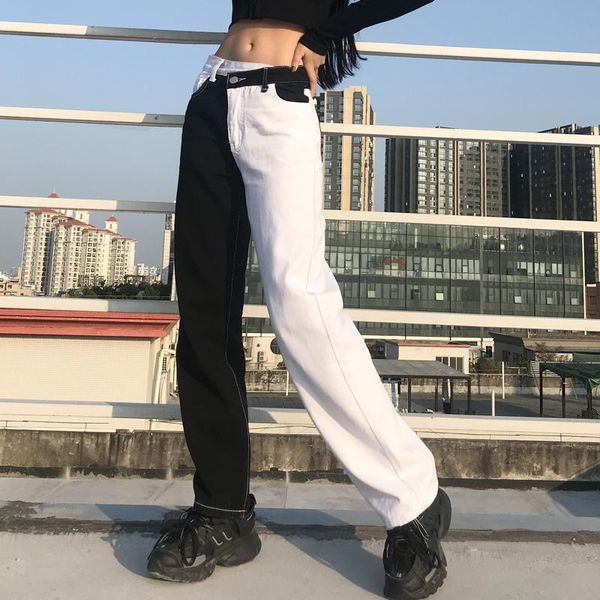 tailored black and white casual harajuku jeans fashion trousers street wear 2021 stacked women high waist wide leg women's, Blue
tailored black and white casual harajuku jeans fashion trousers street wear 2021 stacked women high waist wide leg women's, Blue