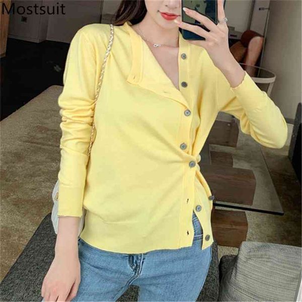 single breasted knitted cardigan knitwear women autumn long sleeve v-neck solid sweater korean vintage ladies jumpers femme 210513, White;black
single breasted knitted cardigan knitwear women autumn long sleeve v-neck solid sweater korean vintage ladies jumpers femme 210513, White;black