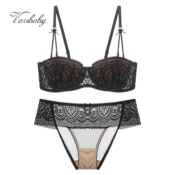 varsbaby 2pcs women half cup ultra-thin lace bra+panty underwear set 210820, Red;black
varsbaby 2pcs women half cup ultra-thin lace bra+panty underwear set 210820, Red;black
