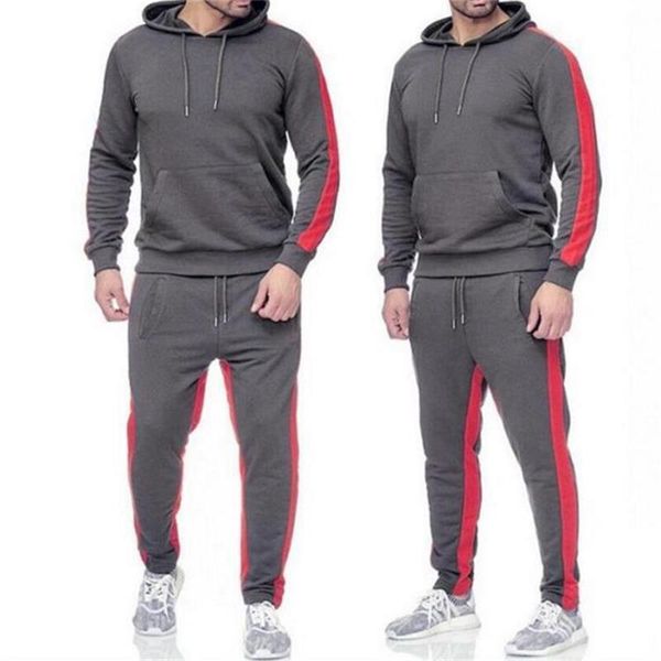 men's tracksuits 2021 sports suit color matching hoodie pants two piece fitness leisure couple, Gray
men's tracksuits 2021 sports suit color matching hoodie pants two piece fitness leisure couple, Gray