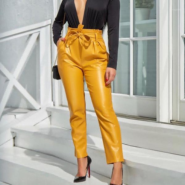 women's pants & capris high waist pu leather casual women spring fashion drawstring pencil ladies pockets streetwear trousers, Black;white
women's pants & capris high waist pu leather casual women spring fashion drawstring pencil ladies pockets streetwear trousers, Black;white
