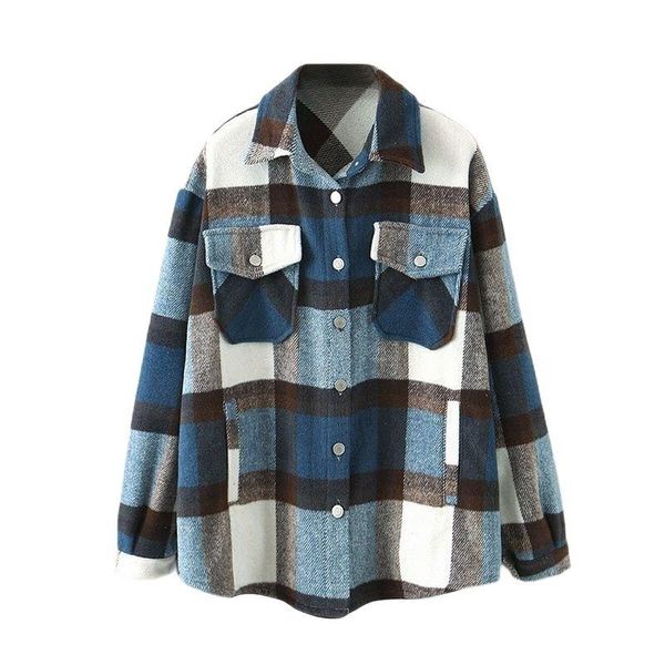 women's jackets women casual plaid coat batwing long sleeve loose pocket jacket turn down collar lady outerwear spring autumn, Black;brown
women's jackets women casual plaid coat batwing long sleeve loose pocket jacket turn down collar lady outerwear spring autumn, Black;brown