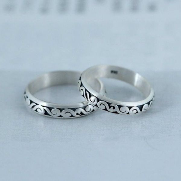 cluster rings 925 vintage thai silver cloud engraved ring creative wedding jewelry for women gift wholesale, Golden;silver
cluster rings 925 vintage thai silver cloud engraved ring creative wedding jewelry for women gift wholesale, Golden;silver