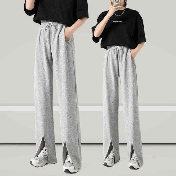 women's leggings split sports pant's spring autumn style loose binding feet appear thin and lengthened, wearing a sense of hanging, Black
women's leggings split sports pant's spring autumn style loose binding feet appear thin and lengthened, wearing a sense of hanging, Black