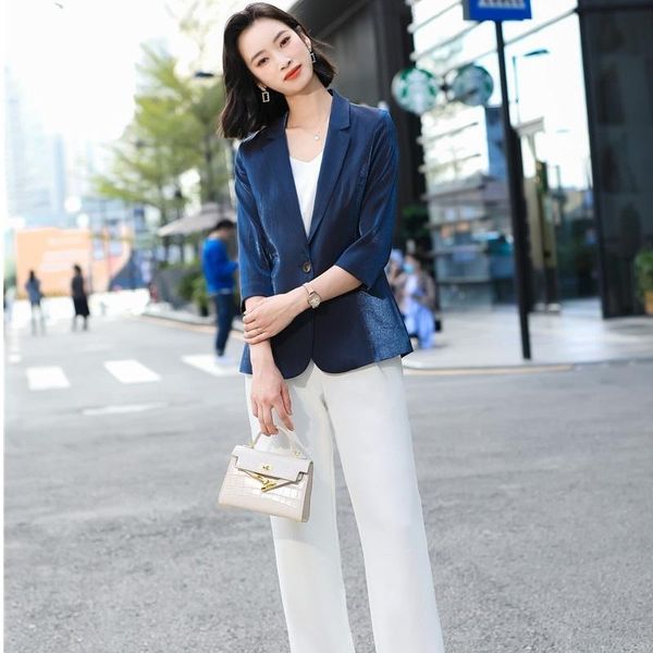 women's two piece pants 2 summer suit blazer and trousers for women career interview ol styles formal professional jackets coat, White
women's two piece pants 2 summer suit blazer and trousers for women career interview ol styles formal professional jackets coat, White