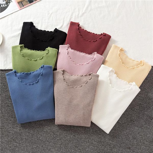 women's sweaters 2021 autumn winter pullover sweater women o neck long sleeve basic knitted korean style slim for girl, White;black
women's sweaters 2021 autumn winter pullover sweater women o neck long sleeve basic knitted korean style slim for girl, White;black