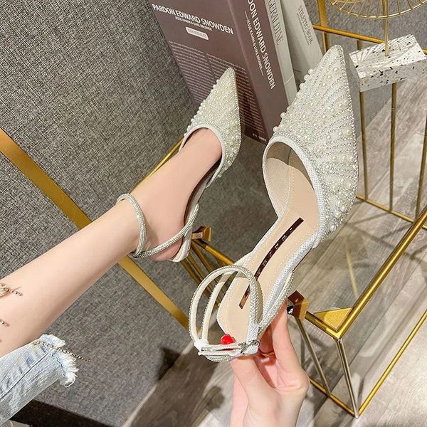 luxury dress shoes baotou sandals fairy style 2021 summer fashion pointed high heels thin heel flat button sho, Black
luxury dress shoes baotou sandals fairy style 2021 summer fashion pointed high heels thin heel flat button sho, Black