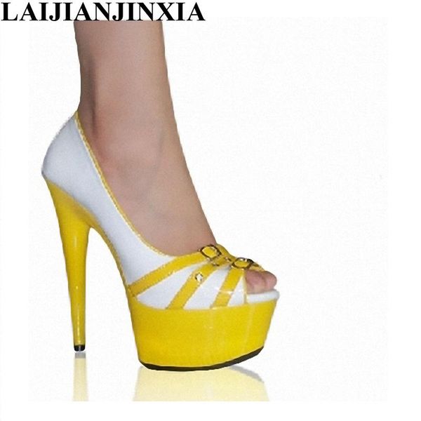 open toe pumps temptation 15cm high-heeled shoes dance 6 inch high heels platform dress, Black
open toe pumps temptation 15cm high-heeled shoes dance 6 inch high heels platform dress, Black