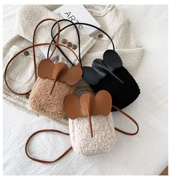 cartoon kids purse autumn/winter animal fleecy elephant mobile phone one shoulder mini wallet student plush crossbody bag f1010, White
cartoon kids purse autumn/winter animal fleecy elephant mobile phone one shoulder mini wallet student plush crossbody bag f1010, White