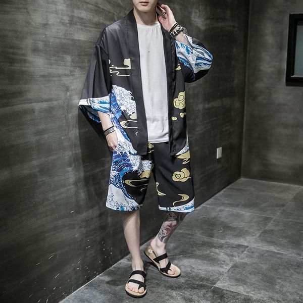 men's tracksuits fashion men clothes set summer kimono shirt slim fit casual short sleeve shirt+shorts two pieces tracksuit 5xl, Gray
men's tracksuits fashion men clothes set summer kimono shirt slim fit casual short sleeve shirt+shorts two pieces tracksuit 5xl, Gray
