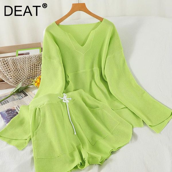 women's tracksuits deat women v-neck long sleeve knitting high waist elasticity shorts two piece set fashion autumn 2021 11d3221, Gray
women's tracksuits deat women v-neck long sleeve knitting high waist elasticity shorts two piece set fashion autumn 2021 11d3221, Gray