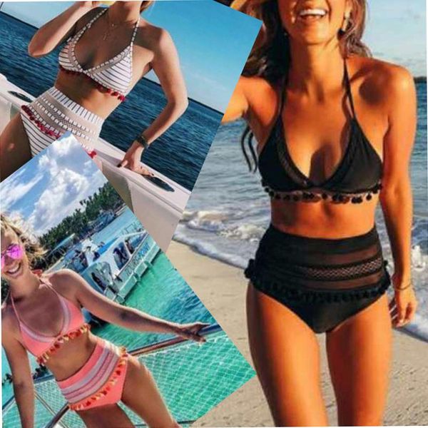 women's swimwear 2021 backless retro mesh hollow solid color ladies swimsuit high waist large size spring summer beach bikini, White;black
women's swimwear 2021 backless retro mesh hollow solid color ladies swimsuit high waist large size spring summer beach bikini, White;black