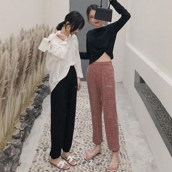 women's pants & capris sweatpants aesthetic korean harem women cotton home trousers large size elastic waist pant soft pajama, Black;white
women's pants & capris sweatpants aesthetic korean harem women cotton home trousers large size elastic waist pant soft pajama, Black;white