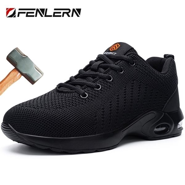 fenlern air cushion work safety shoes men anti-puncture working male wide steel toe lightweight sneakers 211217, Black;brown
fenlern air cushion work safety shoes men anti-puncture working male wide steel toe lightweight sneakers 211217, Black;brown
