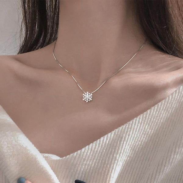 pendant necklaces korean fashion snowflake necklace rhinestone rose gold chokers for women jewelry accessories bridesmaid gift, Silver
pendant necklaces korean fashion snowflake necklace rhinestone rose gold chokers for women jewelry accessories bridesmaid gift, Silver