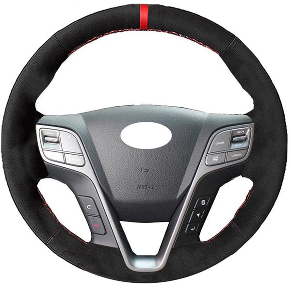 steering wheel covers car styling black alcantara suede leather cover for santa fe 2013 2014 2021 ix45 accessories
steering wheel covers car styling black alcantara suede leather cover for santa fe 2013 2014 2021 ix45 accessories