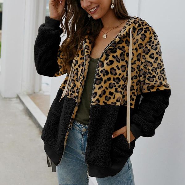 women's jackets women winter faux fur coat jacket 2021 leopard print patchwork fleece long sleeves cardigan zipper keep warm coat#g4, Black;brown
women's jackets women winter faux fur coat jacket 2021 leopard print patchwork fleece long sleeves cardigan zipper keep warm coat#g4, Black;brown