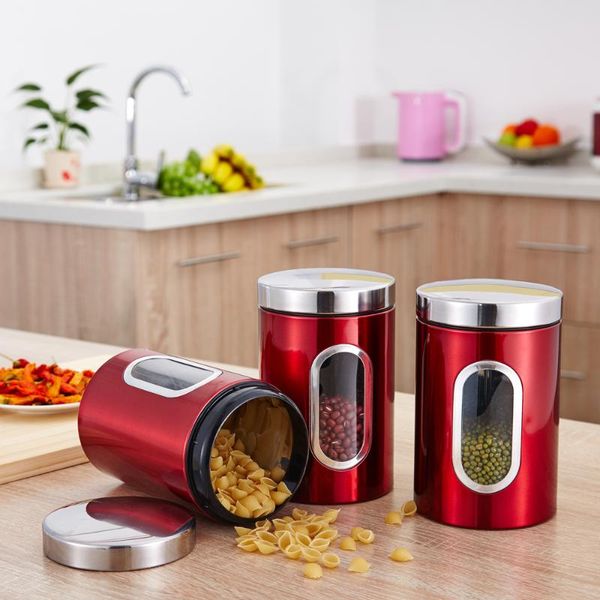 storage bottles & jars 3pcs food container tea set with lids grain tank transparent view window box
storage bottles & jars 3pcs food container tea set with lids grain tank transparent view window box