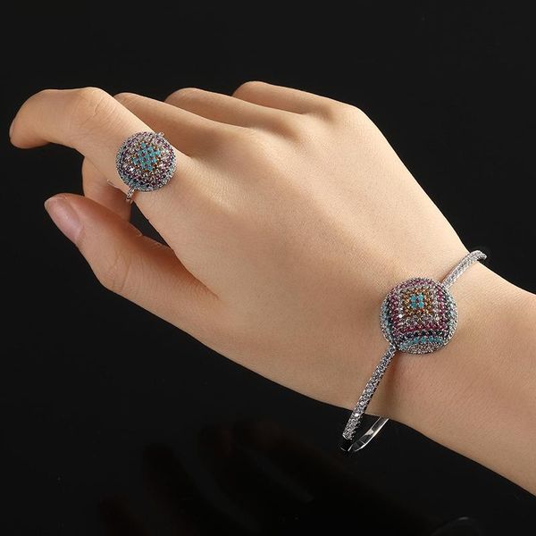 earrings & necklace luxury dubai nigeria promotion set bangle ring fashion 2pcs cz jewelry sets for women wedding engagement party high qual, Silver
earrings & necklace luxury dubai nigeria promotion set bangle ring fashion 2pcs cz jewelry sets for women wedding engagement party high qual, Silver