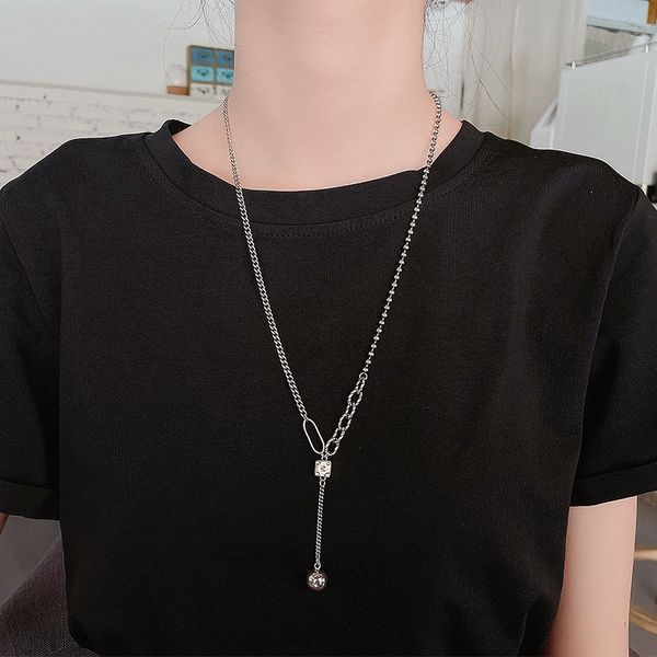 chaosheng s925 sterling silver smooth small ball splicing necklace ins creative fashion light luxury style sweater chain necklace female
chaosheng s925 sterling silver smooth small ball splicing necklace ins creative fashion light luxury style sweater chain necklace female