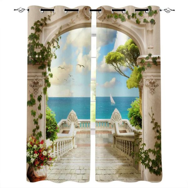 european courtyard landscape windows curtains for living room bedroom decorative kitchen drapes treatments curtain &
european courtyard landscape windows curtains for living room bedroom decorative kitchen drapes treatments curtain &