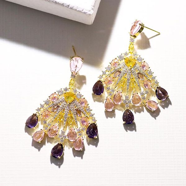 dangle & chandelier xiumeiyizu fashion peacock shape drop earrings shinning gold plating pave multicolor cz stone jewelri bride wedding earr, Silver
dangle & chandelier xiumeiyizu fashion peacock shape drop earrings shinning gold plating pave multicolor cz stone jewelri bride wedding earr, Silver