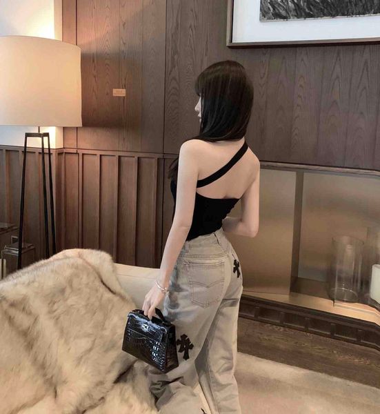 crosin white gray cross thin straight baggy high waist wide leg summer versatile jeans pants brand 463o u9fd, White;black
crosin white gray cross thin straight baggy high waist wide leg summer versatile jeans pants brand 463o u9fd, White;black