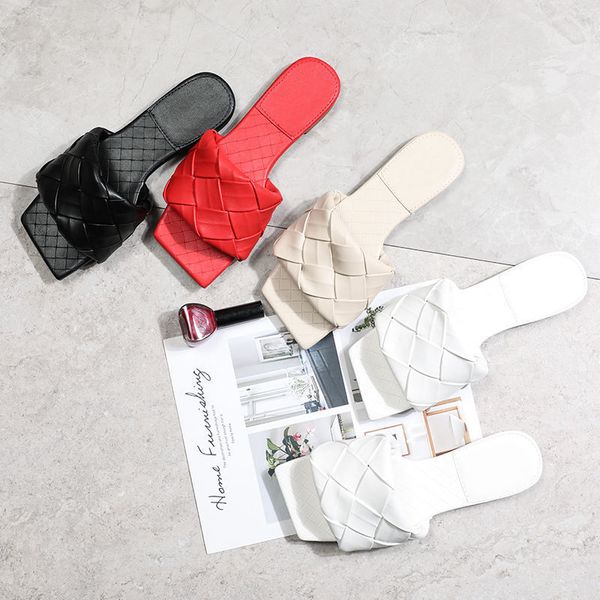 2021 new slippers women summer net red flat bottom woven wear fashion flip flop, Black
2021 new slippers women summer net red flat bottom woven wear fashion flip flop, Black