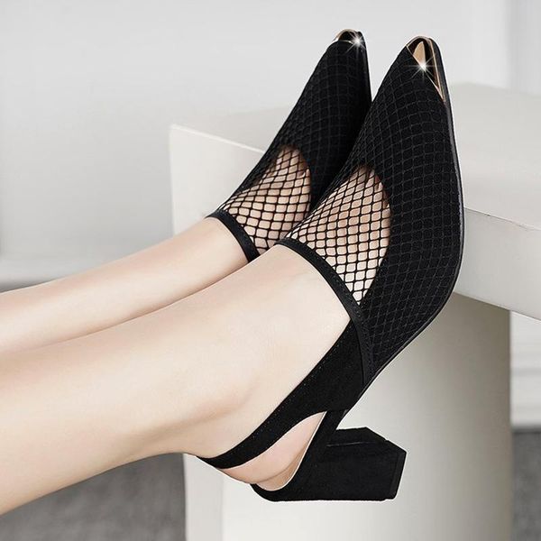 dress shoes plated metal cover toe sandals women chunky high heels flock sandalias elastic band pointed anti-skid party woman, Black
dress shoes plated metal cover toe sandals women chunky high heels flock sandalias elastic band pointed anti-skid party woman, Black